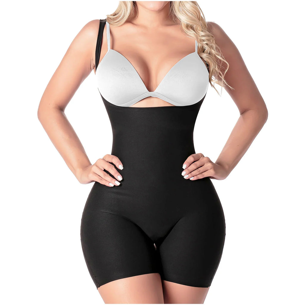 Sonryse SP33NC Colombian Shapewear for Women – Low Compression Short Faja with Open Bust & Ultra-Light Microfiber for Daily Use and Night Out