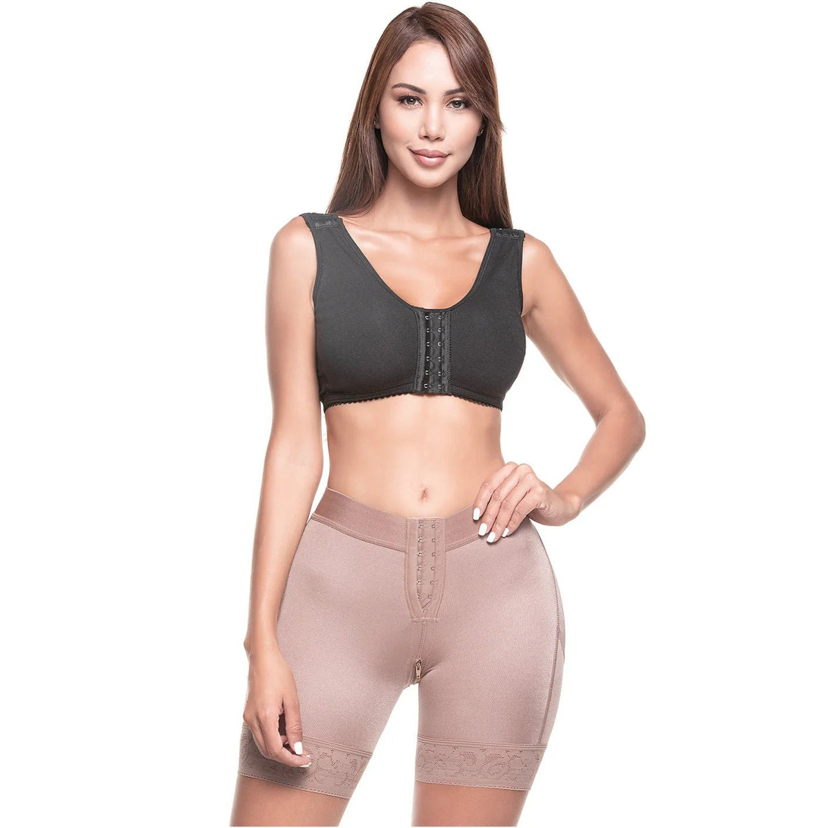 Sonryse TR71BF Colombian Shaper Shorts – High Waist Triconet - Colombian Shapewear | Siluets