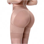 Beige shapewear garment on a white background