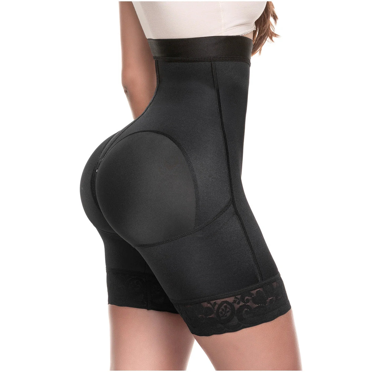 Fajas Sonryse TR73ZF – Colombian Faja Shorts | High - Rise Butt Lift - Colombian Shapewear | Siluets