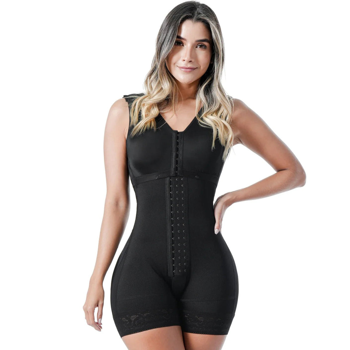 Fajas Sonryse TR086BF – Colombian Faja | Built - In Bra & Triconet - Colombian Shapewear | Siluets