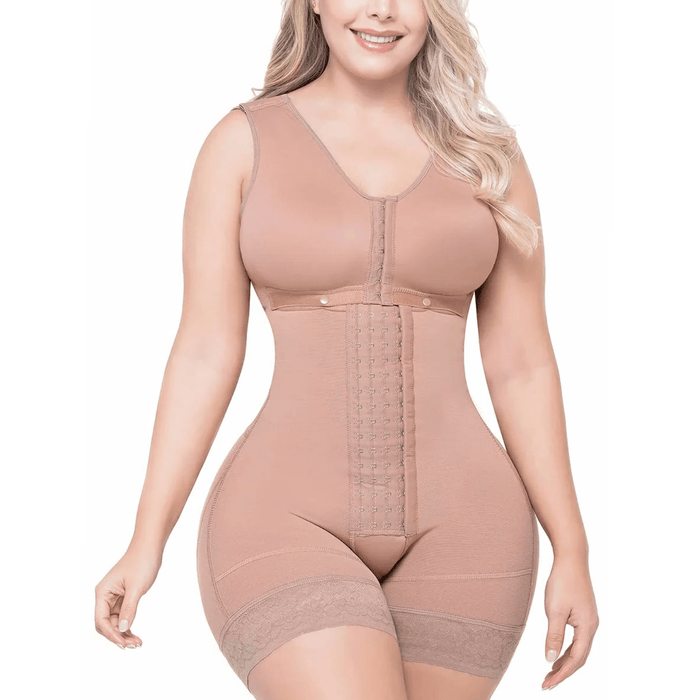 Sonryse 086 Post - Lipo Body Shaper with Bra – Short Body Compression - Colombian Shapewear | Siluets