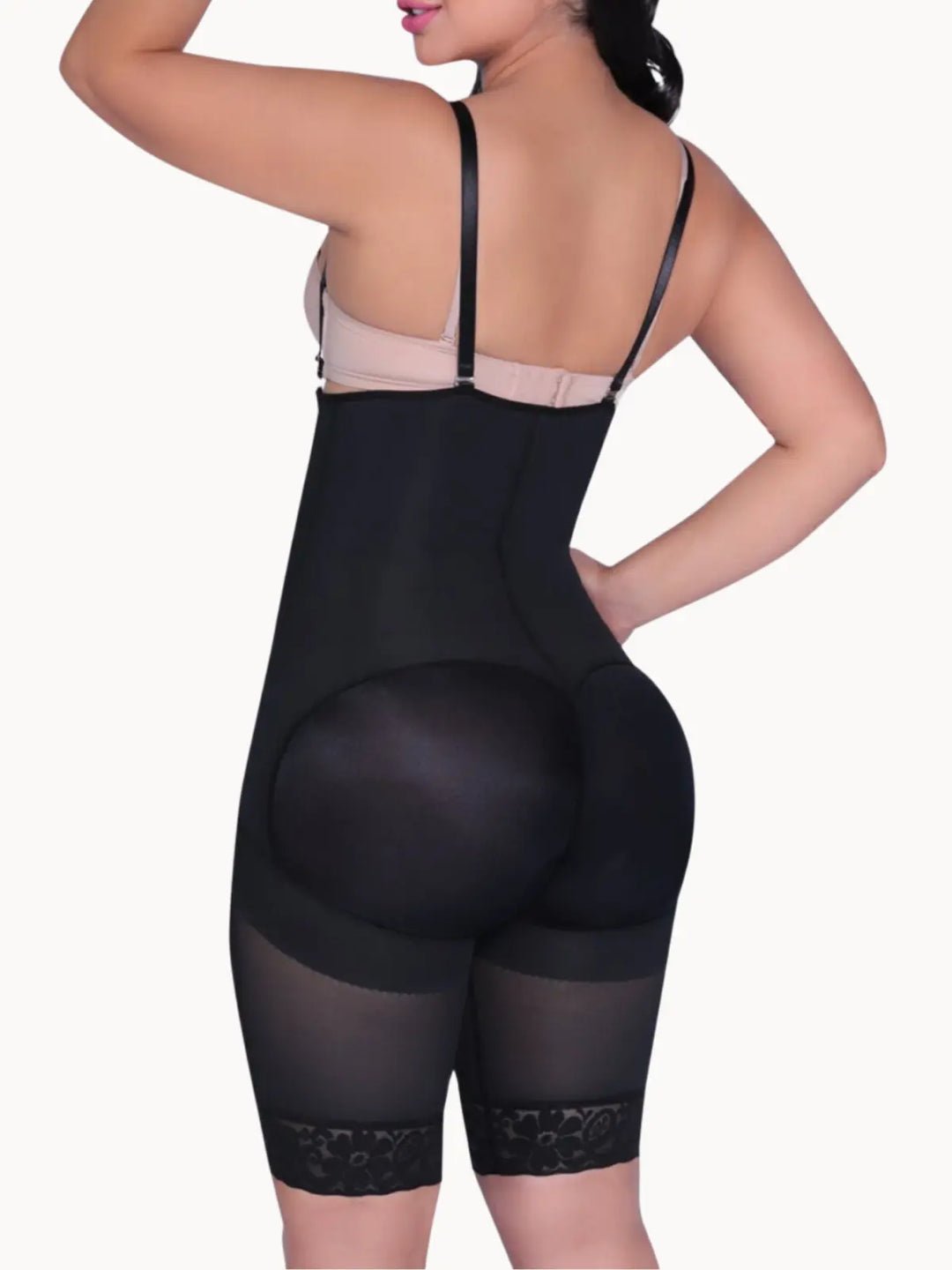 Siluet 1007 Braless Mid-Thigh Minimizer Bodysuit Siluets