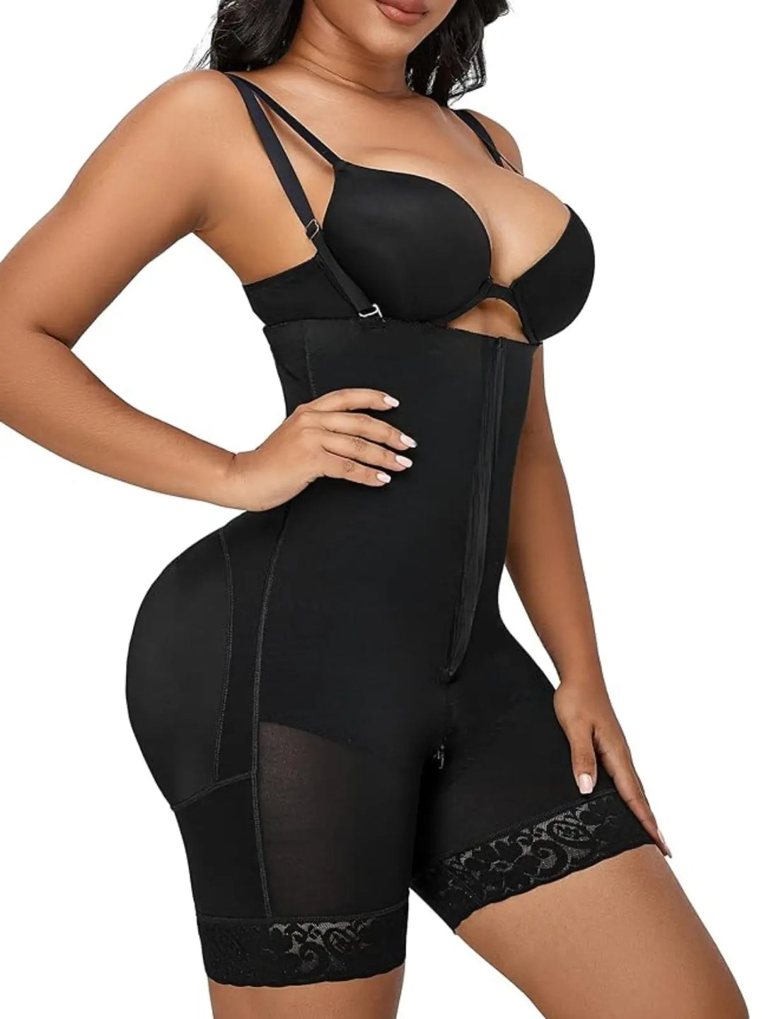 Siluet 1027 Braless Mid-Thigh Minimizer Bodysuit – Full Body Shaping & Everyday Comfort Siluets