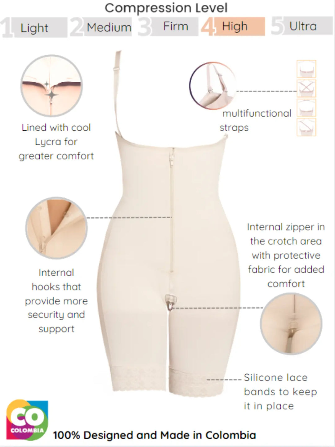 Siluet 1027 Braless Mid-Thigh Minimizer Bodysuit – Full Body Shaping & Everyday Comfort Siluets