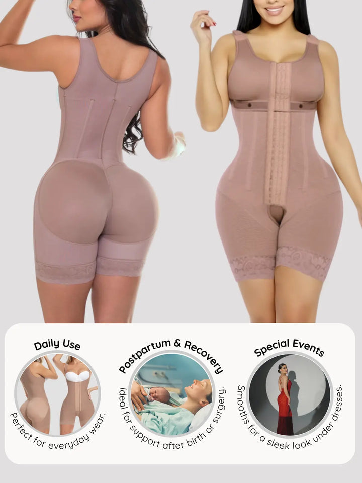 Siluet Full-Body Shapewear with Built-In Bra and Boning - Achieve the Perfect Hourglass Figure Siluets