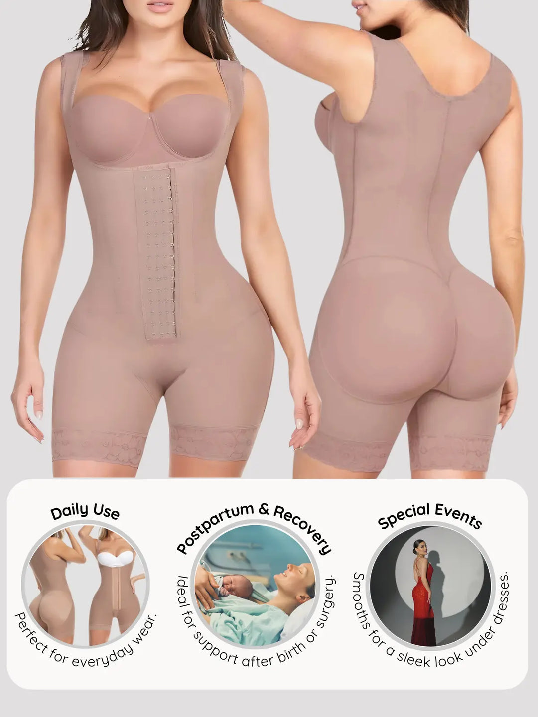 Siluet High-Compression Daily Shapewear with Boning for a Sculpted Silhouette Siluets