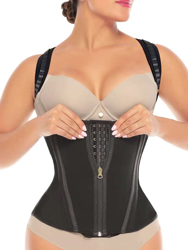 Siluet High-Compression Waist Cincher with Zipper in Durable Powernet Siluets