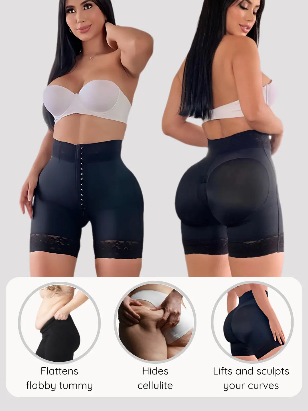 Siluet High Waist Tummy Control Shapewear Shorts Siluets