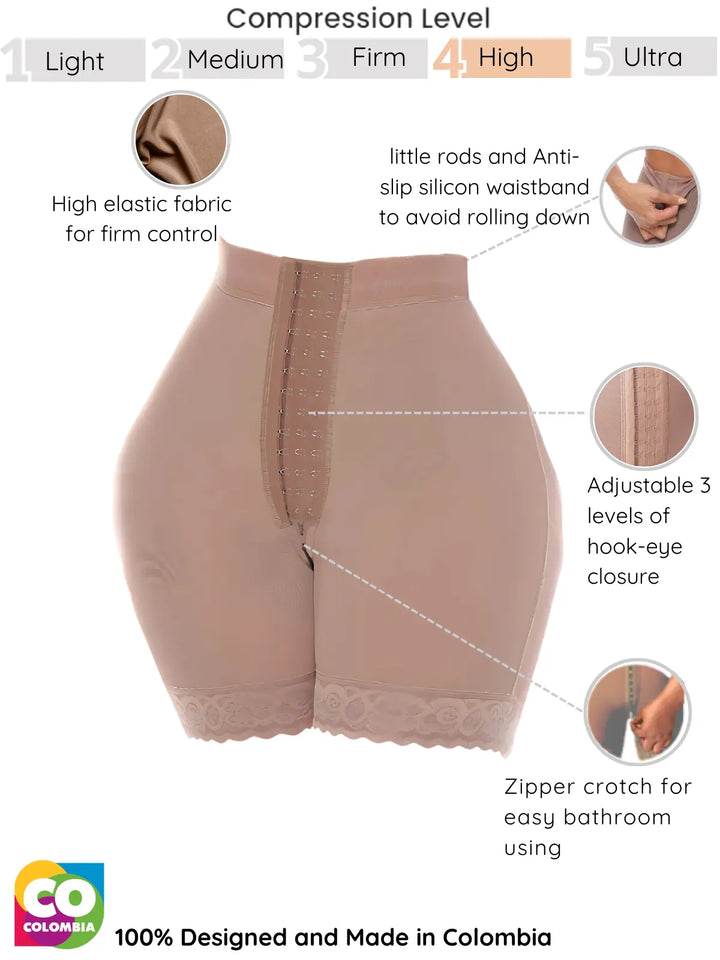 Siluet High Waist Tummy Control Shapewear Shorts Siluets