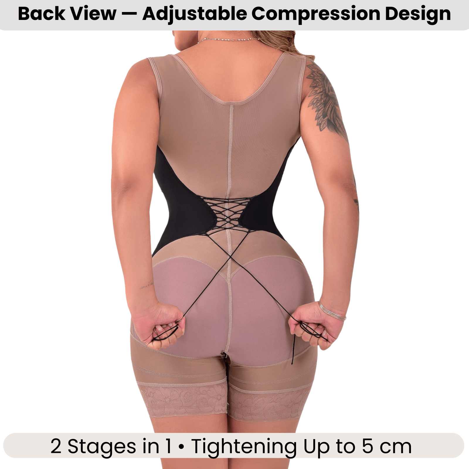 Siluet R5 Full - Body Faja | Adjustable Compression | Stage 1 & 2 Support - Colombian Shapewear | Siluets