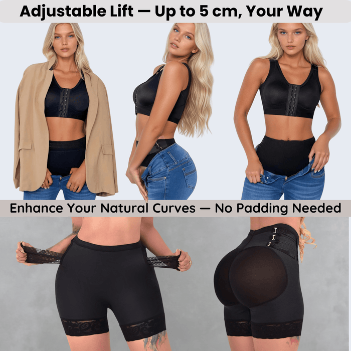 Siluet LR5 Butt - Lift Short | Adjustable High Compression | Natural 5 cm Lift – Colombian Shapewear - Colombian Shapewear | Siluets
