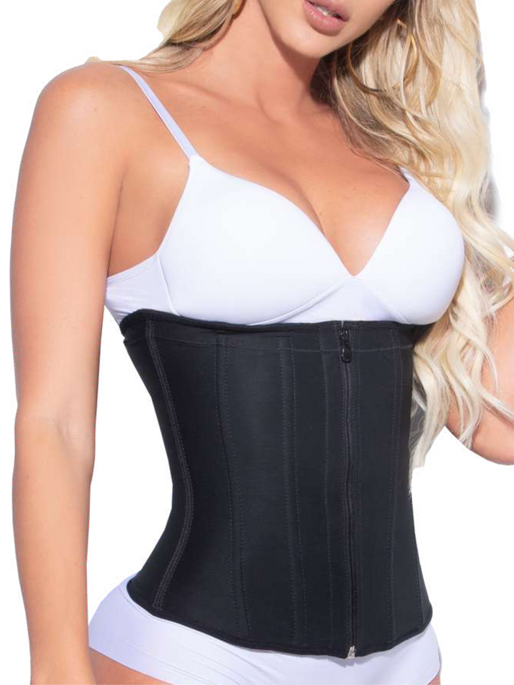 Siluet High-Compression Waist Cincher with Zipper in Durable Powernet