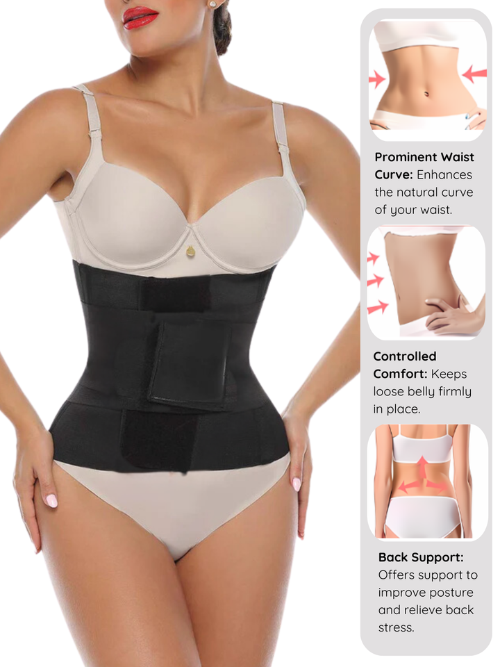 Siluet Triple-Strap Adjustable Waist Trainer – For Workouts & Everyday Shaping