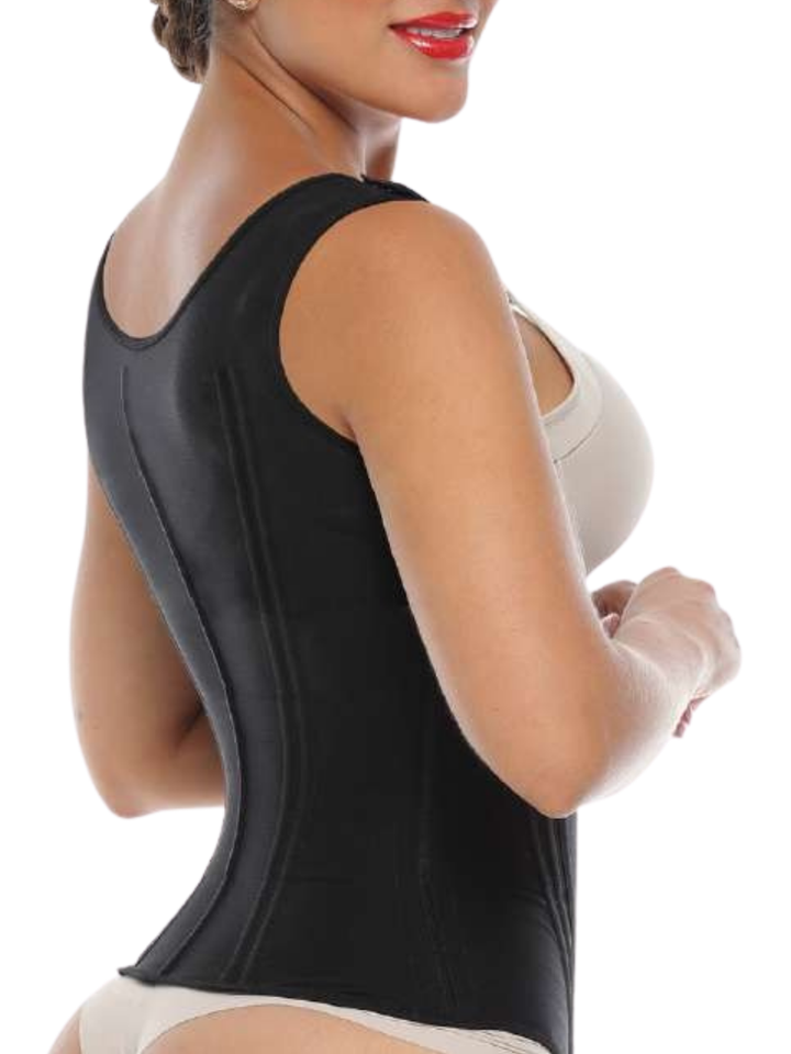 Siluet High-Compression Waist Trainer Vest with Zipper and Adjustable Straps