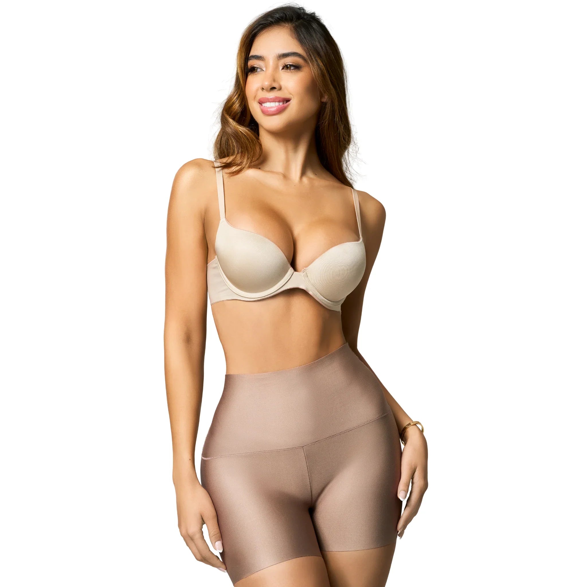 Fajas Salomé 020879 Seamless Thigh Slimmer Shorts – Smooth & Invisible Shapewear - Colombian Shapewear | Siluets