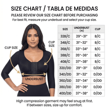 UpLady 6208 Post Surgery Bra With Sleeves for Women | High Compression Support - Colombian Shapewear | Siluets
