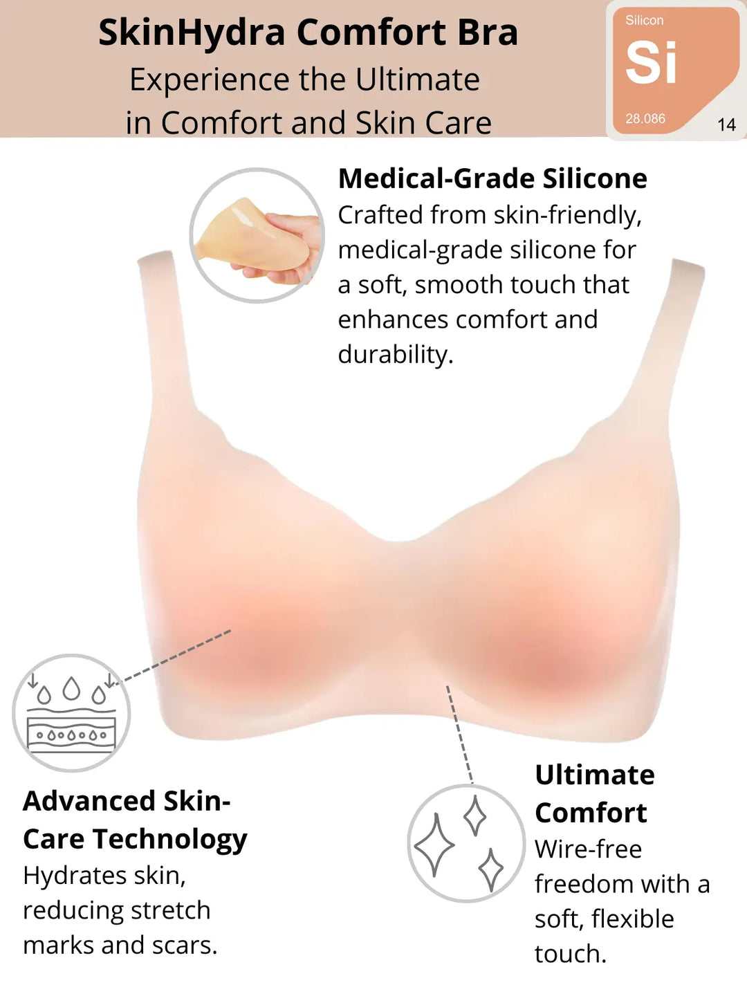 SkinHydra Bionic Gel Comfort Bra Siluets