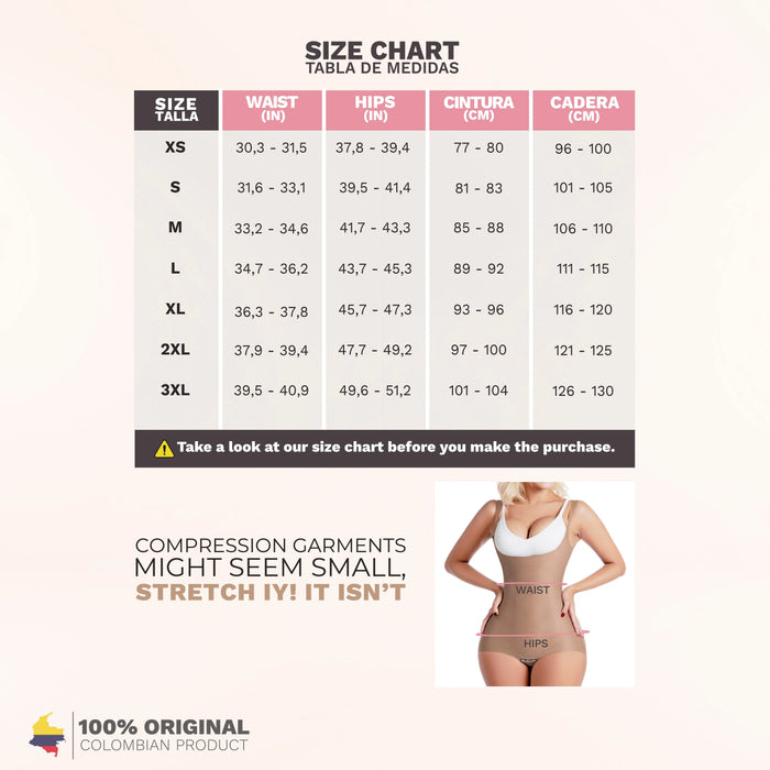 Sonryse SP33NC Colombian Shapewear for Women – Low Compression Short Faja with Open Bust & Ultra - Light Microfiber for Daily Use and Night Out - Colombian Shapewear | Siluets
