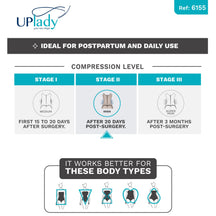 UpLady 6155 Tummy Control Girdle | Butt Lifting Powernet Faja - Colombian Shapewear | Siluets