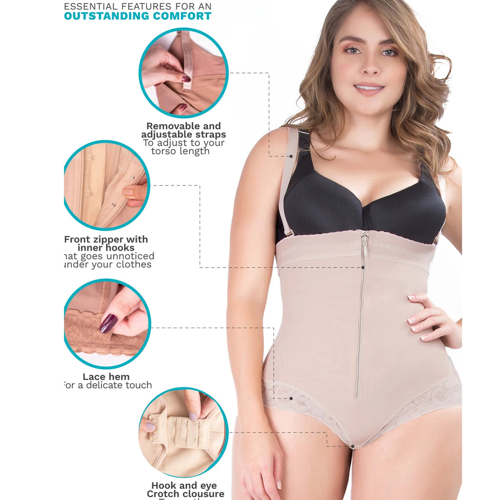 UpLady 6155 Tummy Control Girdle | Butt Lifting Powernet Faja - Colombian Shapewear | Siluets