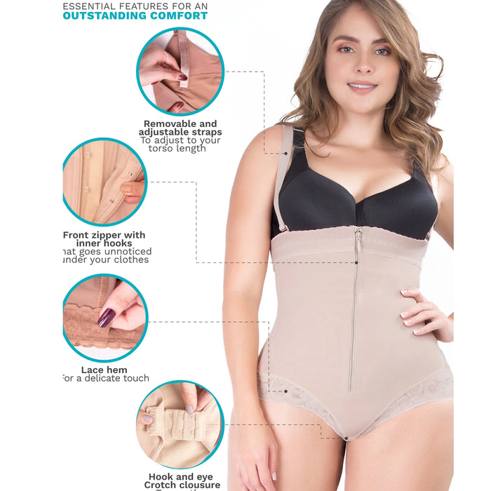 UpLady 6155 Tummy Control Girdle | Butt Lifting Powernet Faja - Colombian Shapewear | Siluets