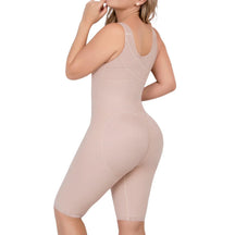 UpLady 6712 Open Bust Tummy Control Butt Lifter Bodysuit | Knee - Length Powernet Faja - Colombian Shapewear | Siluets