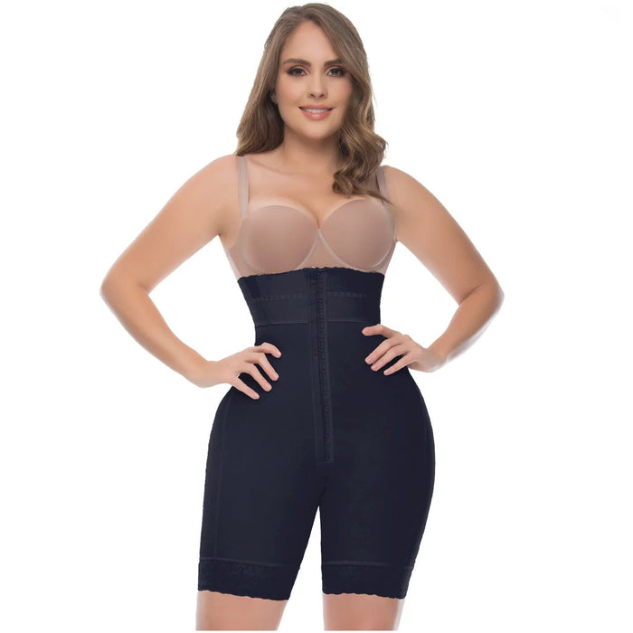 UpLady 6199 Strapless Faja Colombiana | High Waisted Tummy Control Mid - Thigh Shaper - Colombian Shapewear | Siluets