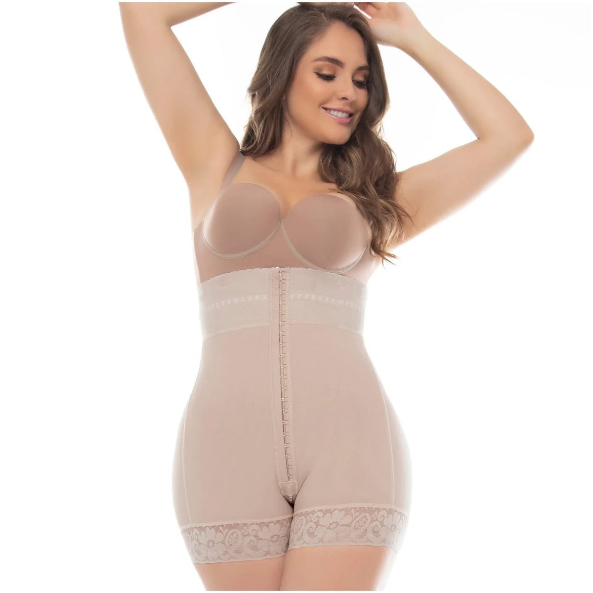 UpLady 6204 Butt Lifter Tummy Control Mid - Thigh Shapewear Shorts | Powernet Compression - Colombian Shapewear | Siluets