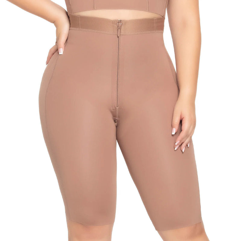 UpLady 6260 Seamless Tummy Control Strapless Shapewear Knee - Length | Stage 1 Faja - Colombian Shapewear | Siluets