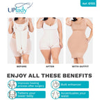 UpLady 6155 Tummy Control Girdle | Butt Lifting Powernet Faja - Colombian Shapewear | Siluets