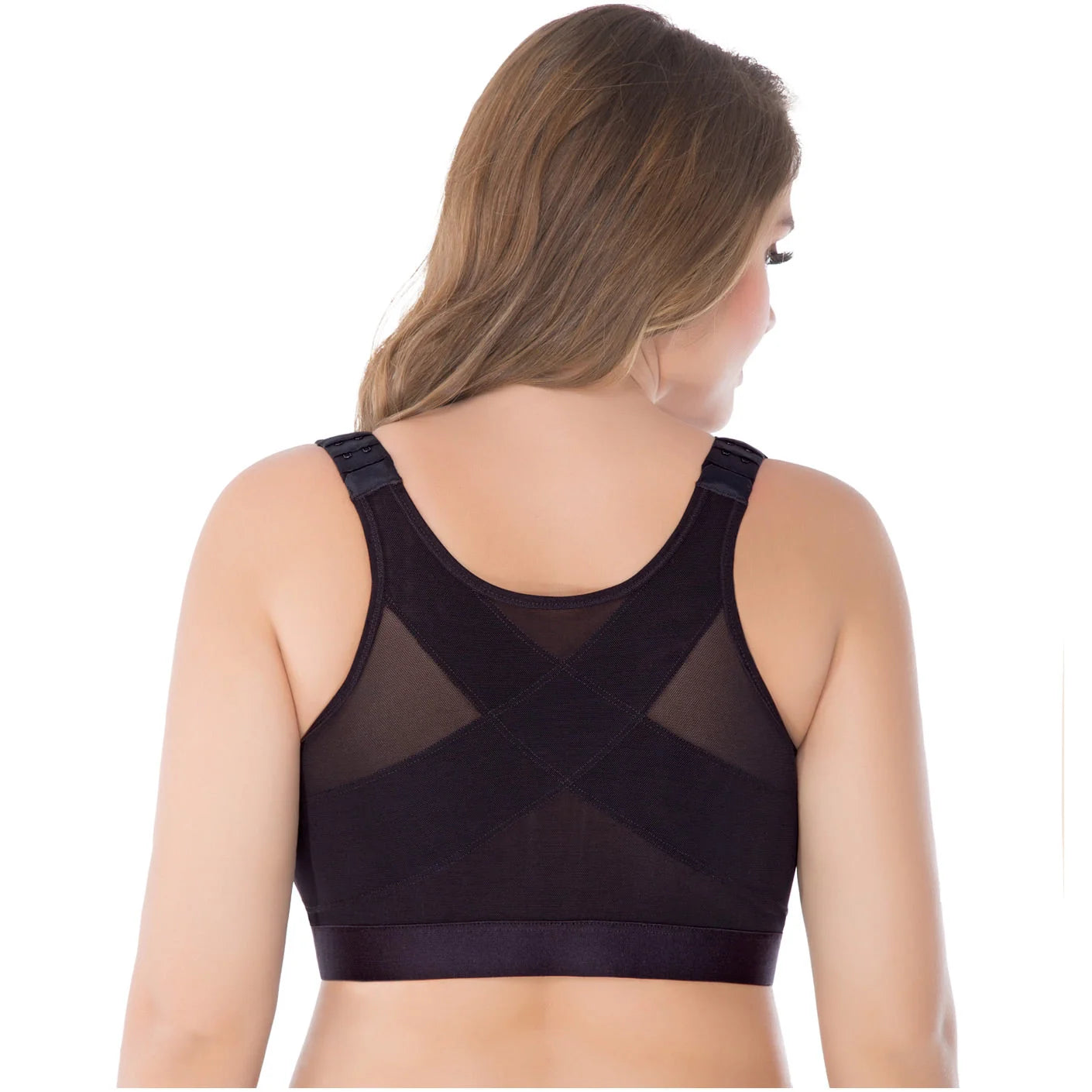 UpLady 7511 | Extra Firm Posture Corrector Bra for Women – Powernet High Compression Wireless Support Bra