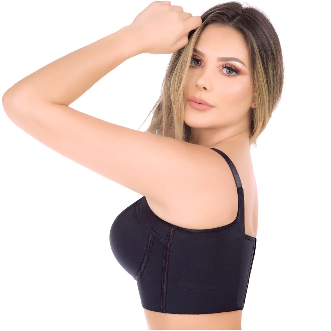 UpLady 8532 | Extra Firm High Compression Full Cup Push Up Bra | Powernet