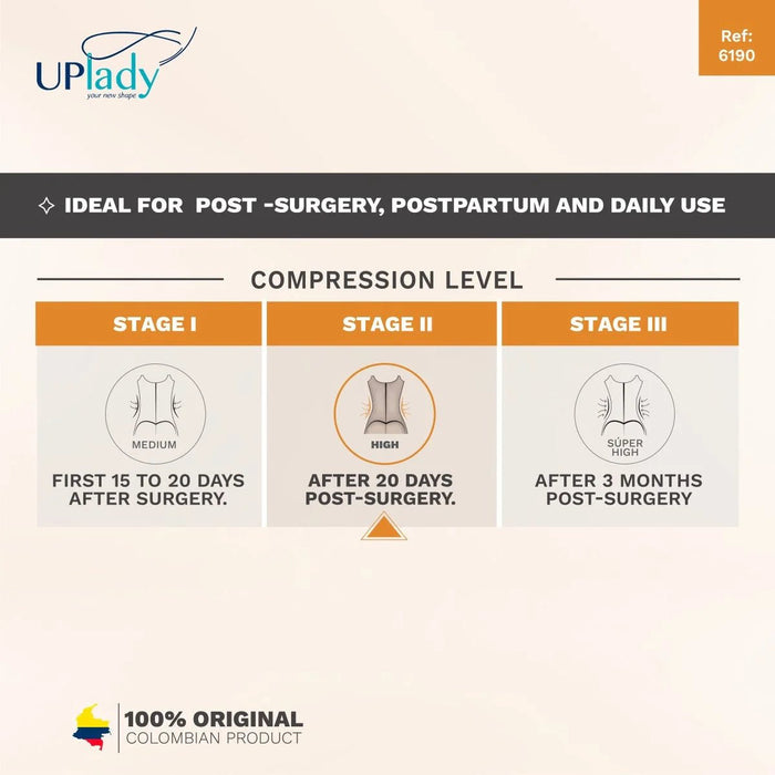 UpLady 6190 Butt Lifting Bodysuit – Shapewear for Wide Hips - Colombian Shapewear | Siluets