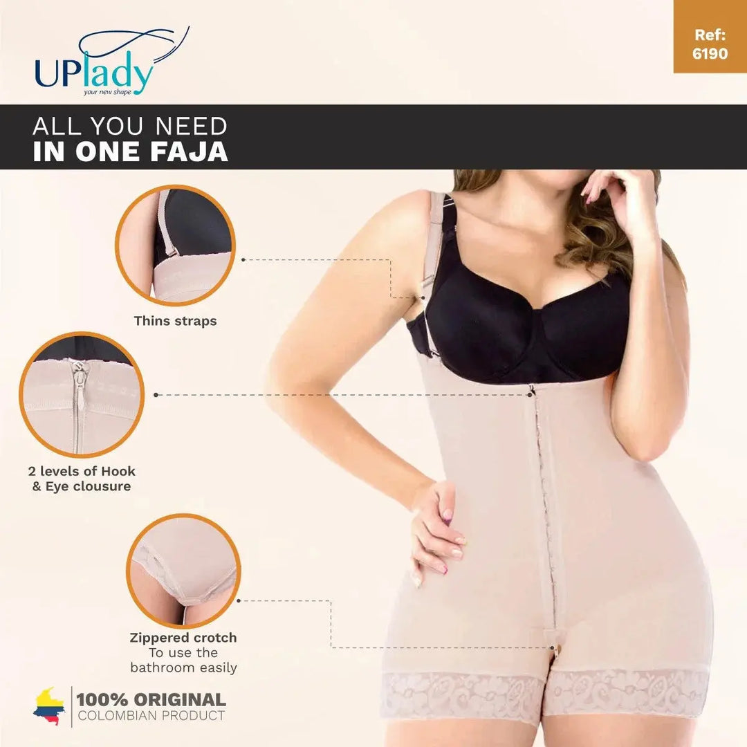 UpLady 6190 | Butt Lifting Curvy High Compression Shapewear | Powernet Siluets