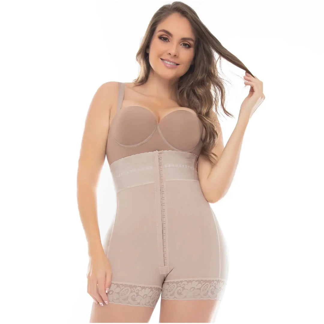 UpLady 6204 | Butt Lifter Tummy Control Mid Thigh Shapewear Shorts | Powernet Siluets