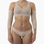 Beige compression garment on a white background