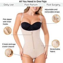 Colombian Braless Bodysuit Shaper – Open Bust, High Compression, Adjustable Straps | Tummy & Back Control – Made in Colombia - Colombian Shapewear | Siluets