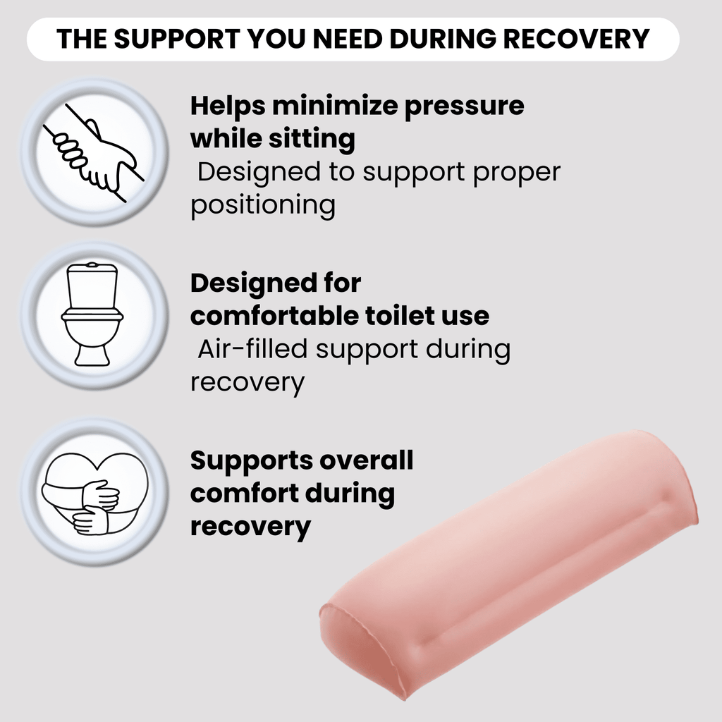 Be Shapy Inflatable BBL Toilet Pillow – Post - Op Bathroom Support Cushion - Colombian Shapewear | Siluets