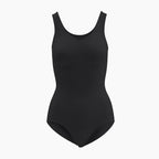 Black swimsuit on a white background