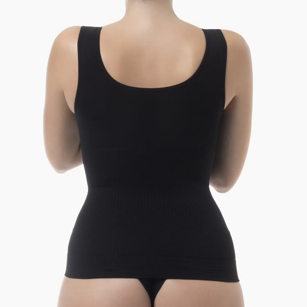 Black bodysuit on a mannequin against a white background