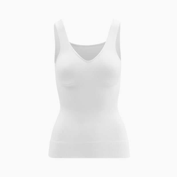 White tank top on a light gray background