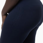 Navy blue textured fabric on a white background