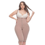 UpLady 6712 Open Bust Tummy Control Butt Lifter Bodysuit | Knee - Length Powernet Faja - Colombian Shapewear | Siluets