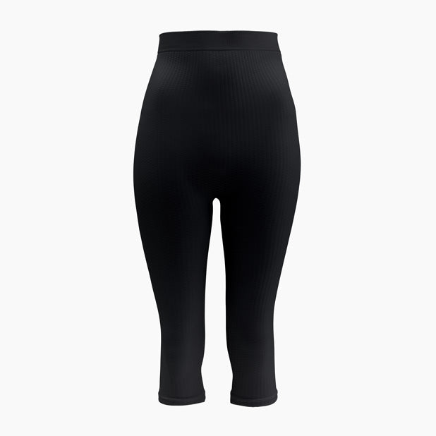 Black leggings on a white background