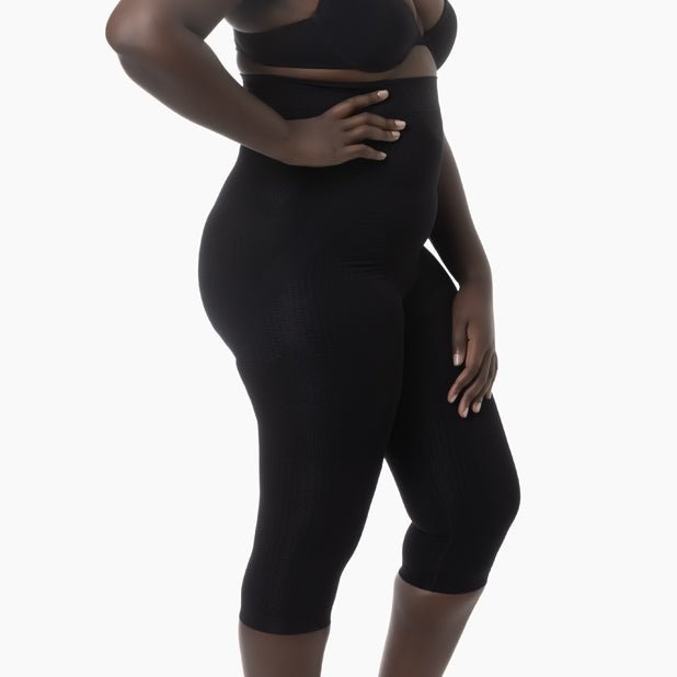 Farmacell Women’s High - Waist Capri Shapewear with Push - Up & Anti - Cellulite Control | Italian Compression - Colombian Shapewear | Siluets