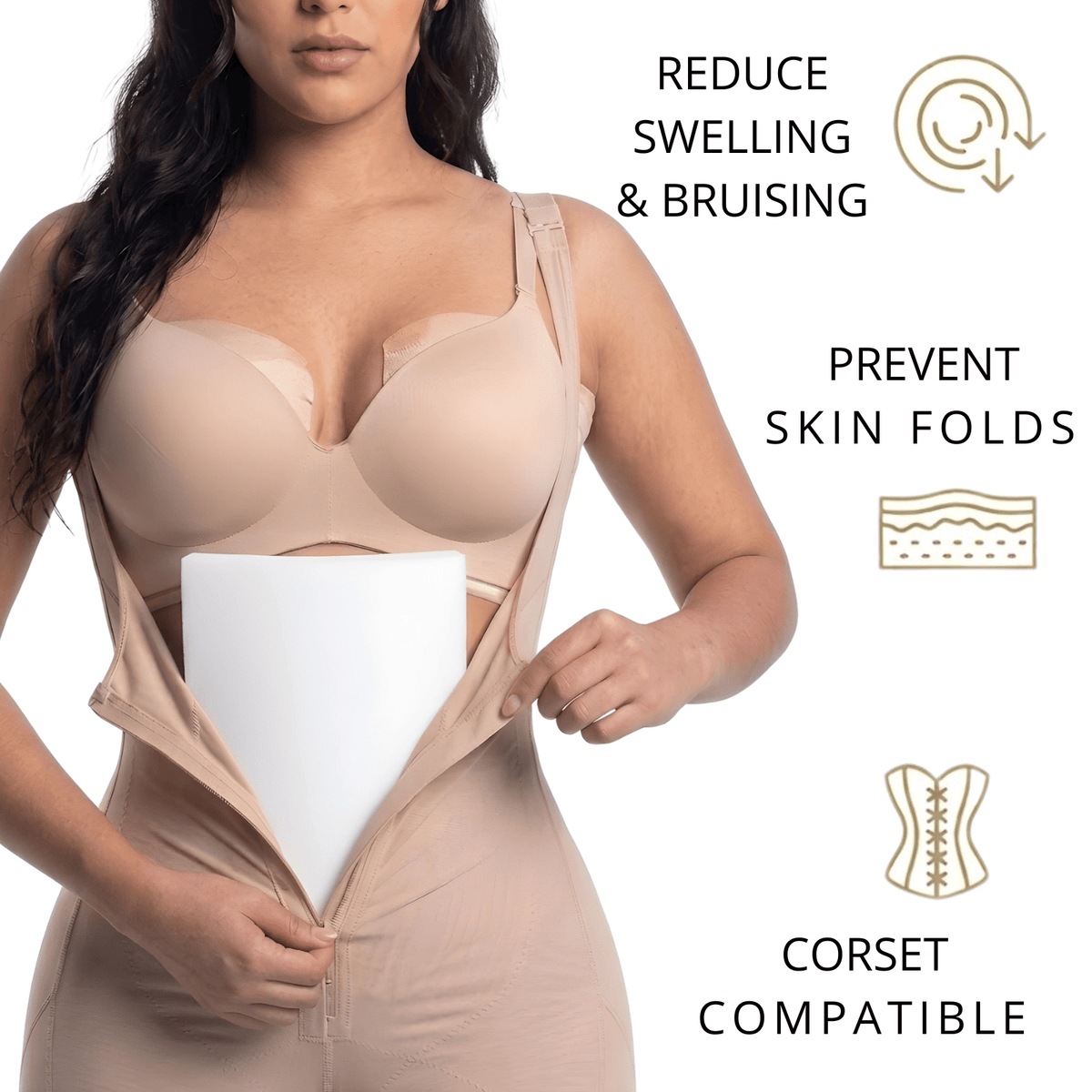 Lipo Foam – Post - Surgery Compression Pads | Liposuction Recovery - Colombian Shapewear | Siluets