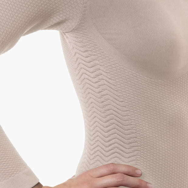 Farmacell Women’s Long - Sleeve Anti - Cellulite Micromassage T-Shirt | Italian Compression Wear - Colombian Shapewear | Siluets