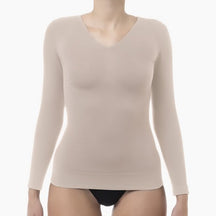 Farmacell Women’s Long - Sleeve Anti - Cellulite Micromassage T-Shirt | Italian Compression Wear - Colombian Shapewear | Siluets
