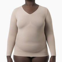 Farmacell Women’s Long - Sleeve Anti - Cellulite Micromassage T-Shirt | Italian Compression Wear - Colombian Shapewear | Siluets